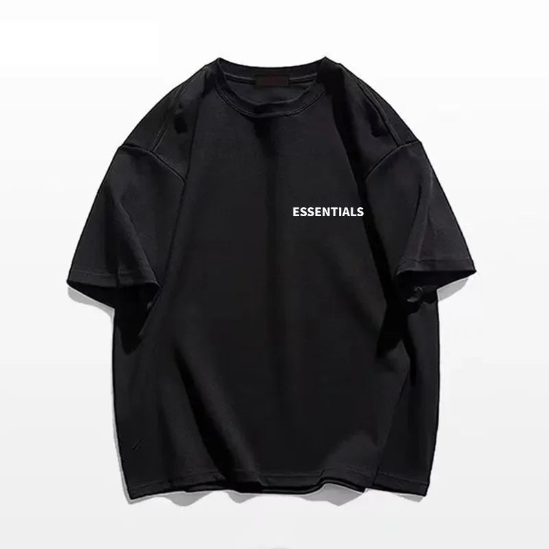 Men's Essentials T Shirt High Quality Summer T-Shirts Cotton Oversized Streetwear Letter Print Hip Hop Women Tee Free Shipping