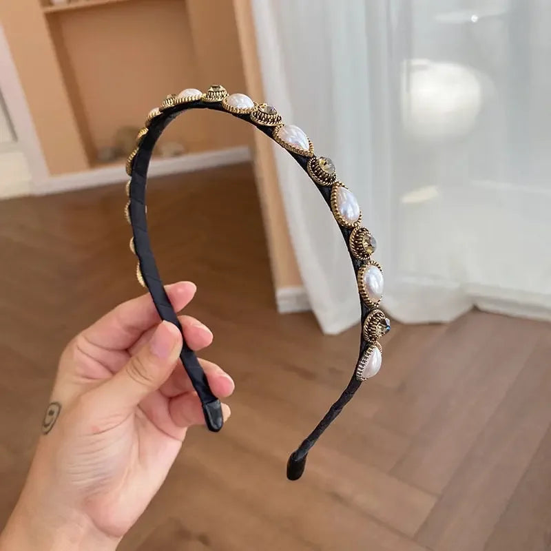 LUX Rhinestone Baroque Hairband