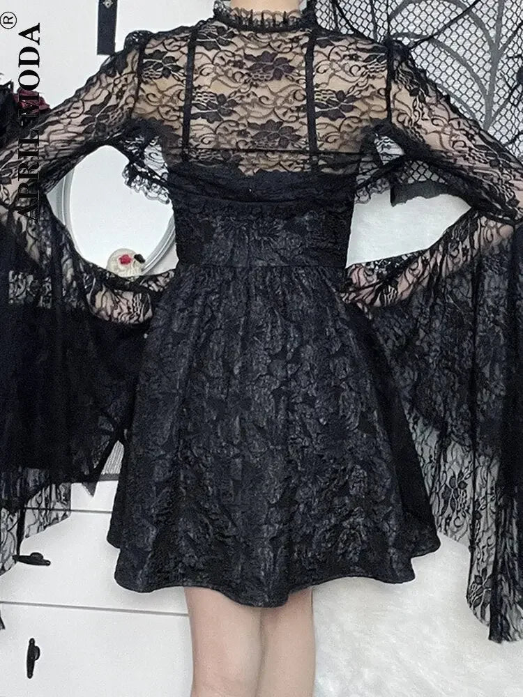Women Black Lace Shrug