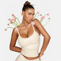 Fashion Women PU Leather Bustiers Camisole Pleated Crop Tops Sleeveless Slim Bralette Tank Vest Party Soft Leather Camis Tops