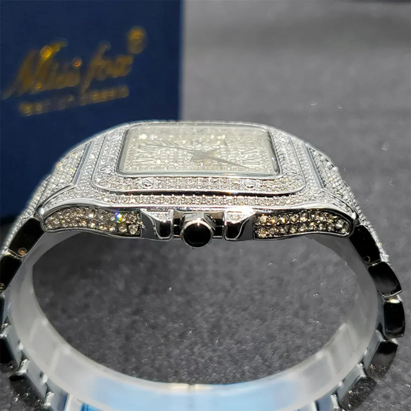Bling Designer Moissanite Quartz Watch