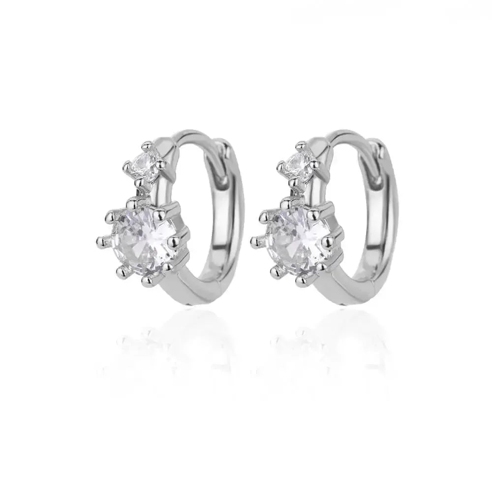 Lux Diva Stainless Steel Hoop Earrings
