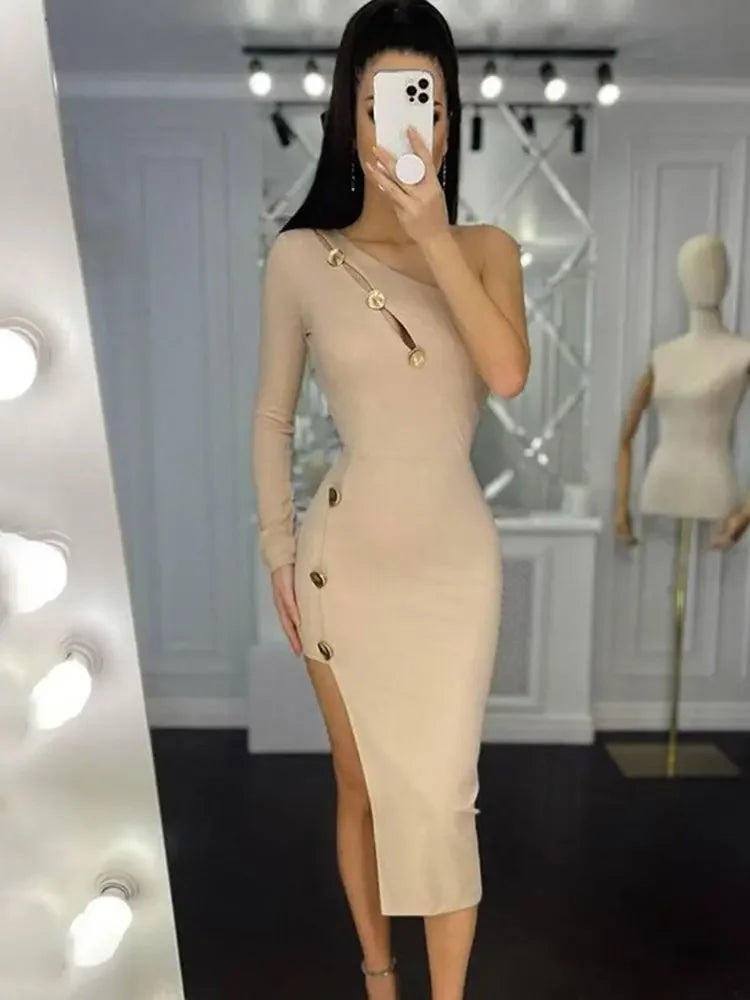 Ladies Long Sleeve Cocktail Dress