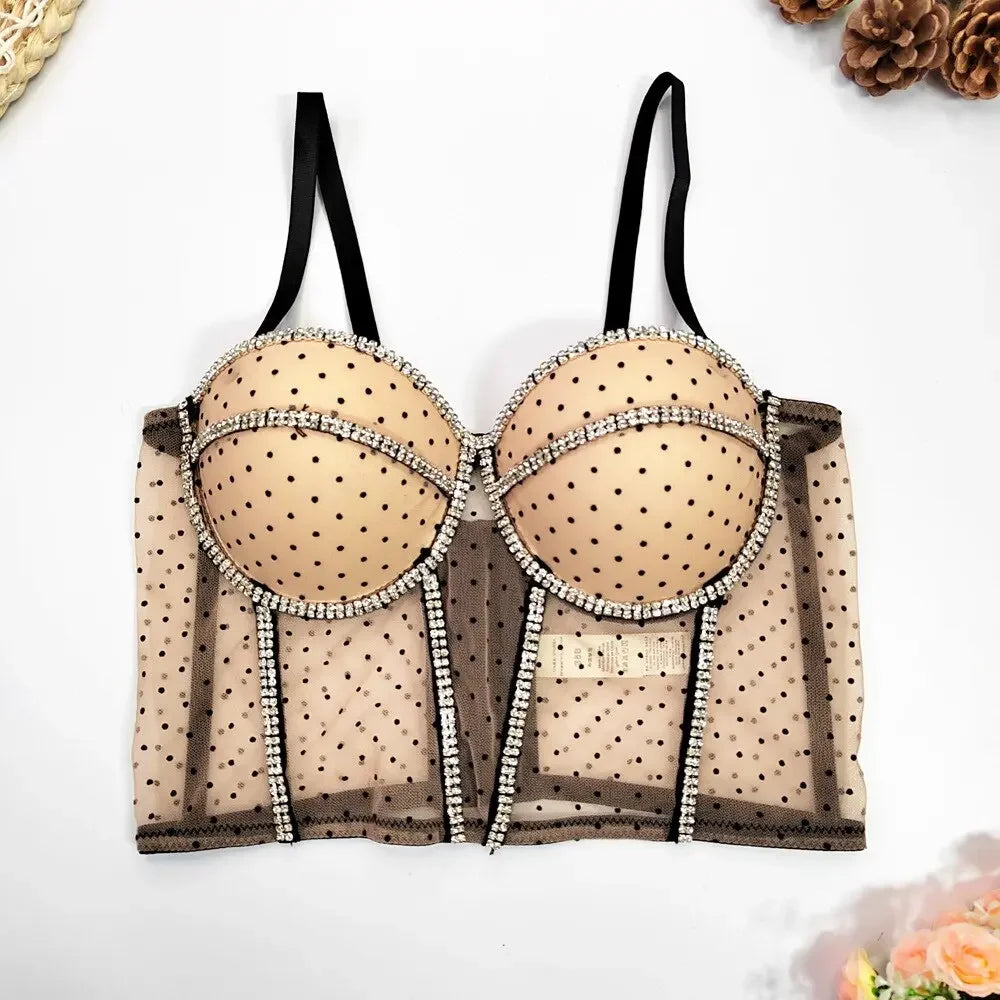 Corset Flower Streetwear Crop Top