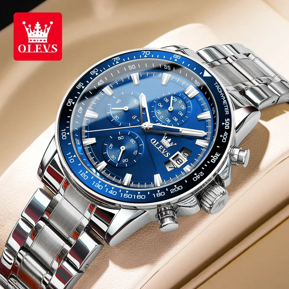 Chronograph Waterproof Stainless Steel Watch