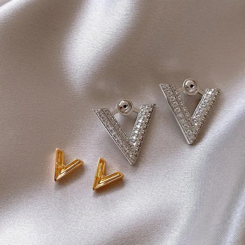 Vixen 14K gold plated zircon earrings