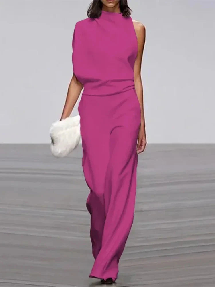 LUX Designer Wide Leg Jumpsuit