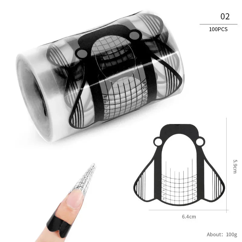 French Nail Tips Nail Sticker 100pcs