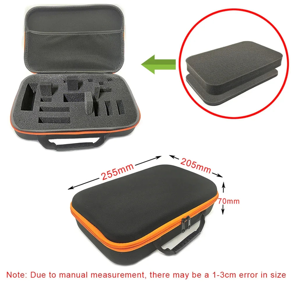 8 Slot Watch Storage Box Shockproof Watch Carry Case Organizer Protective Canvas EVA Hard Shell Zipper Watch Storage Case