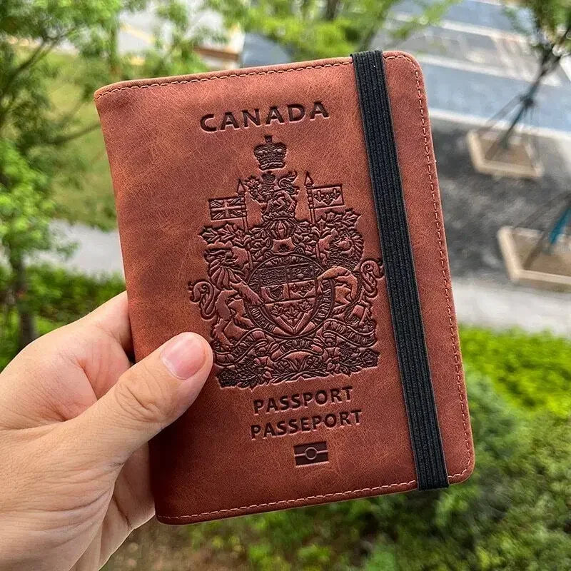 Travel accessories Canadian Passport Cover Protector Pu Leather covers for Passport  Drop Shipping