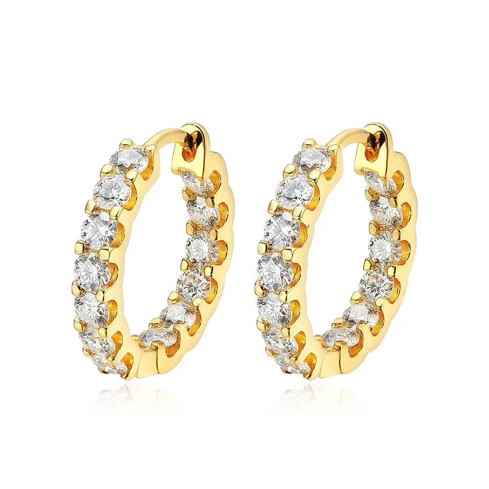 100% 925 Sterling Silver 2.6ct Moissanite Earrings