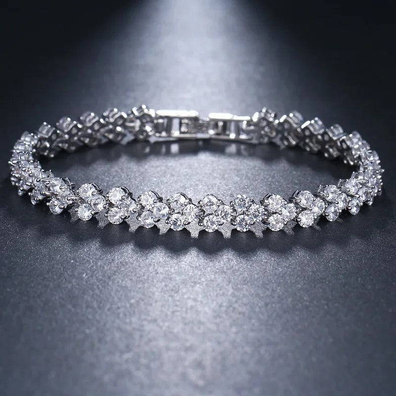 4mm Cubic Zirconia Tennis Bracelet