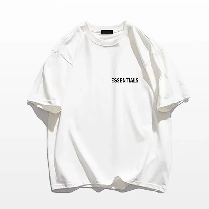 Men's Essentials T Shirt High Quality Summer T-Shirts Cotton Oversized Streetwear Letter Print Hip Hop Women Tee Free Shipping