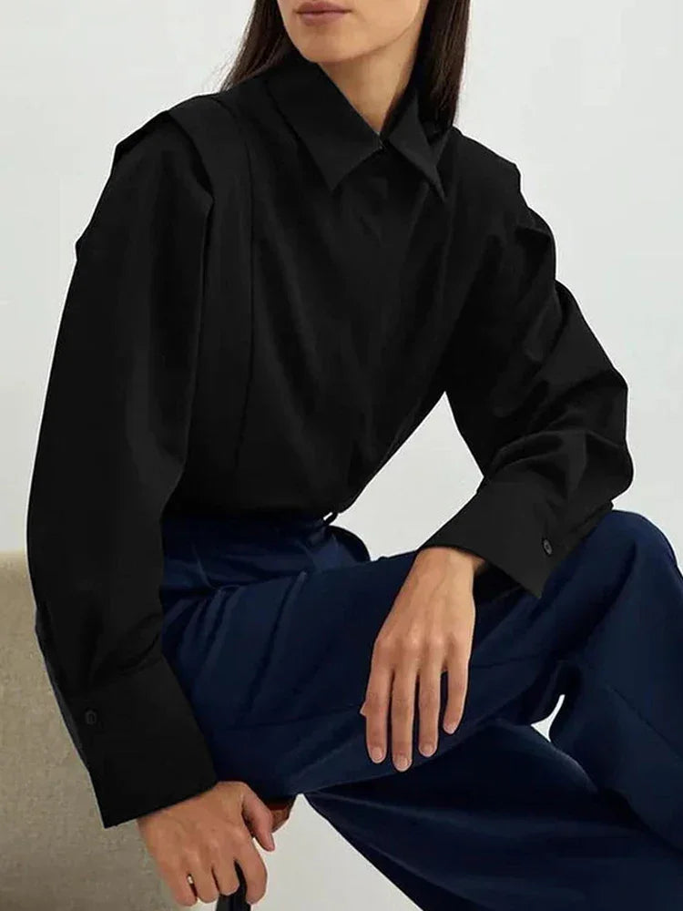 Autumn Office Aesthetic Blouse