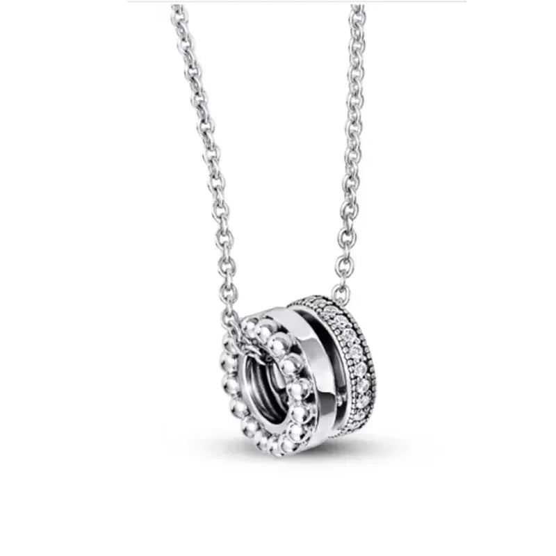 Friendship 925 Sterling Silver Zircon Necklace