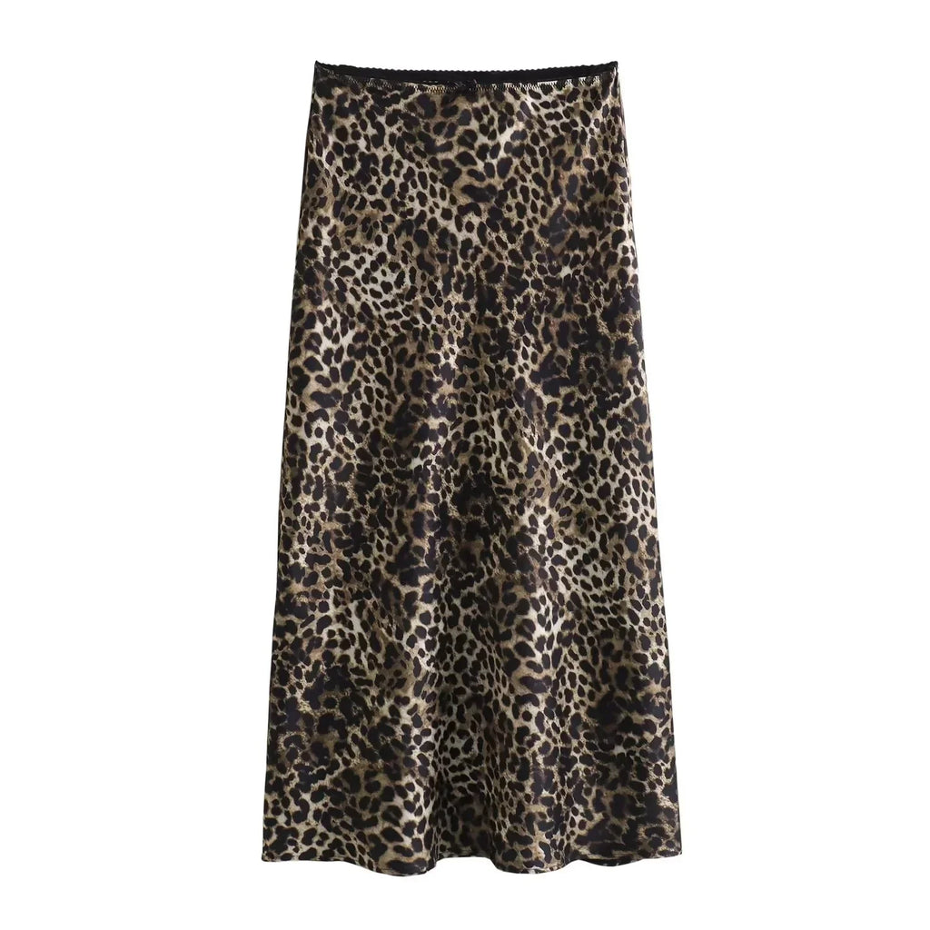 Vintage Leopard Maxi Skirt