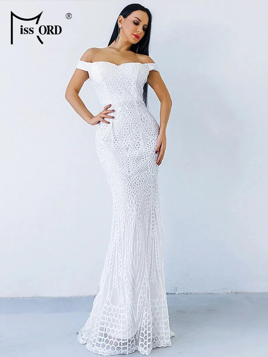 Naples Sequin Bodycon Maxi Gown