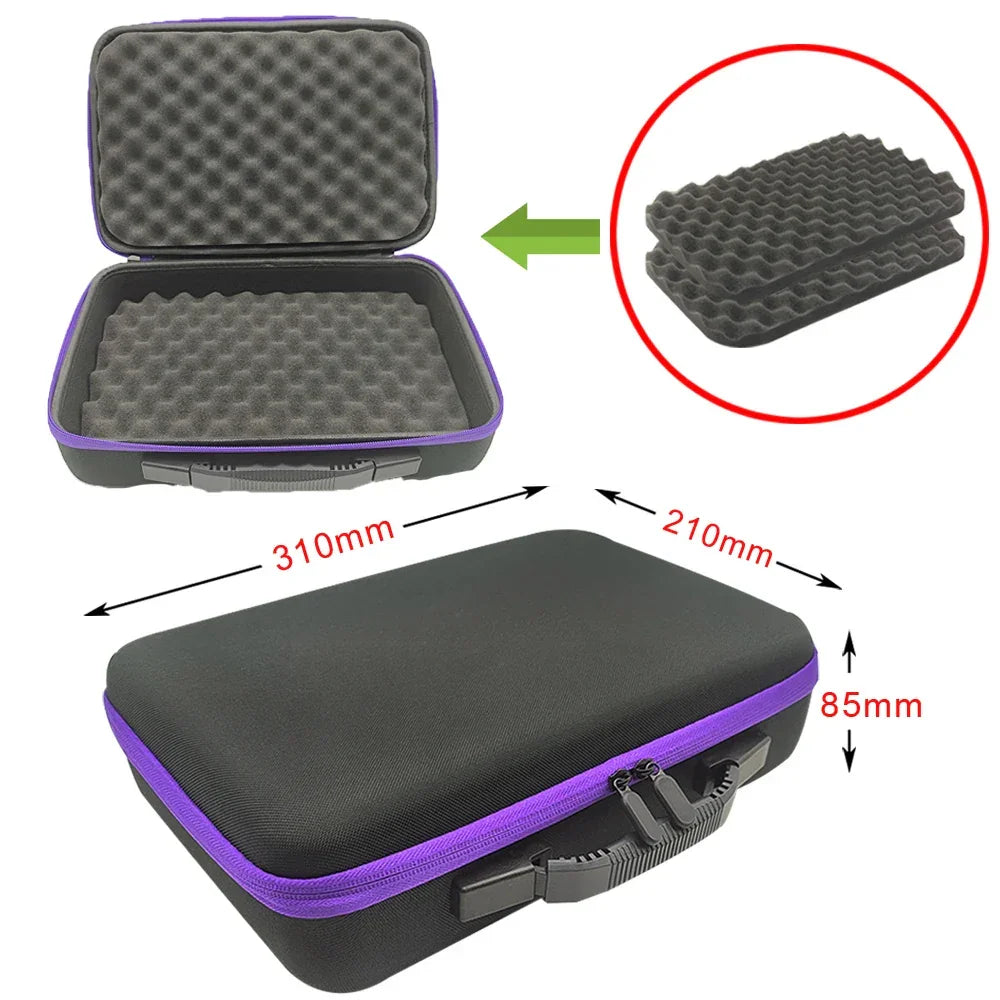 8 Slot Watch Storage Box Shockproof Watch Carry Case Organizer Protective Canvas EVA Hard Shell Zipper Watch Storage Case