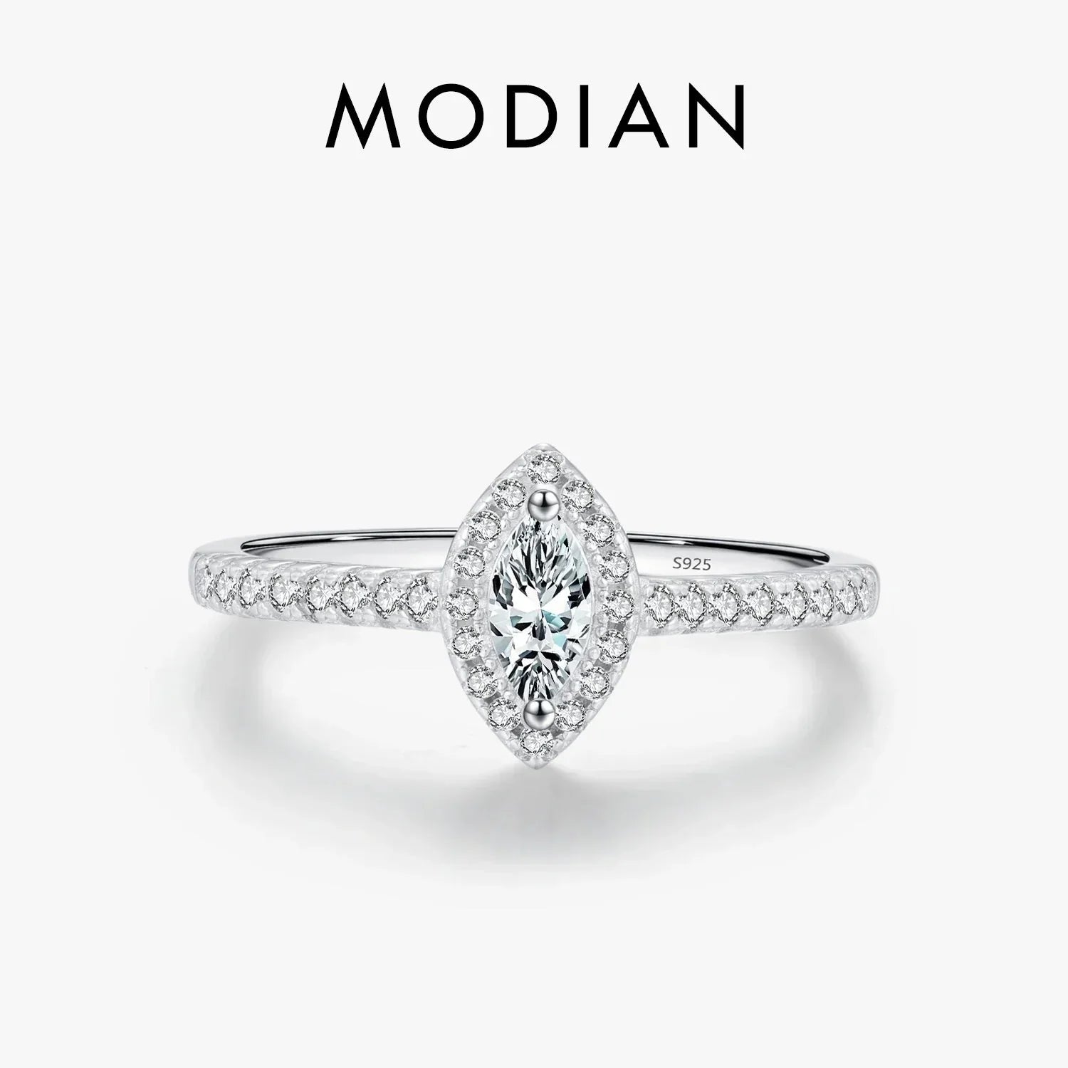 LUX Marquise Cut CZ Ring 925 Sterling Silver