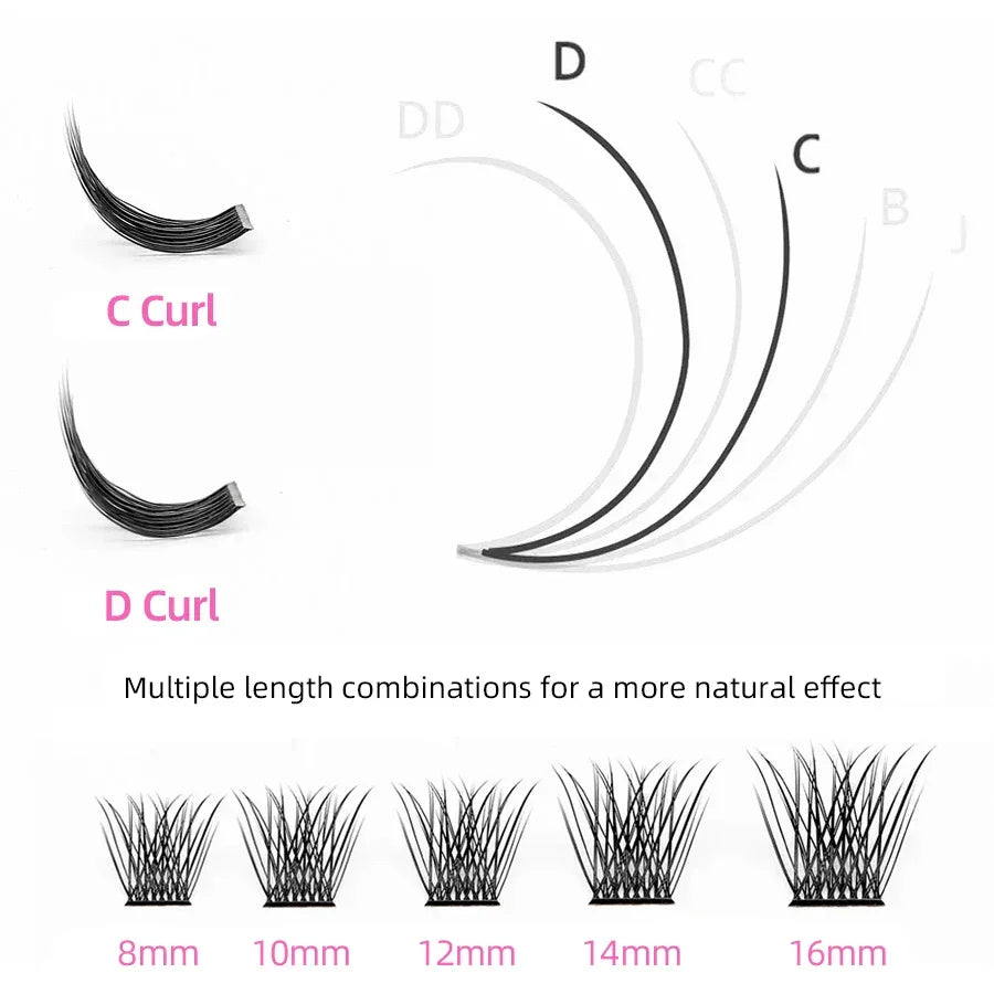 Natural Lashes Mixed Set