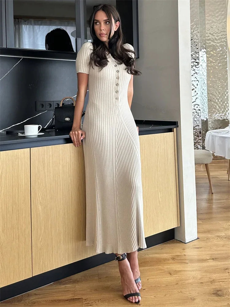 Madeline Short Sleeve Midi Dress