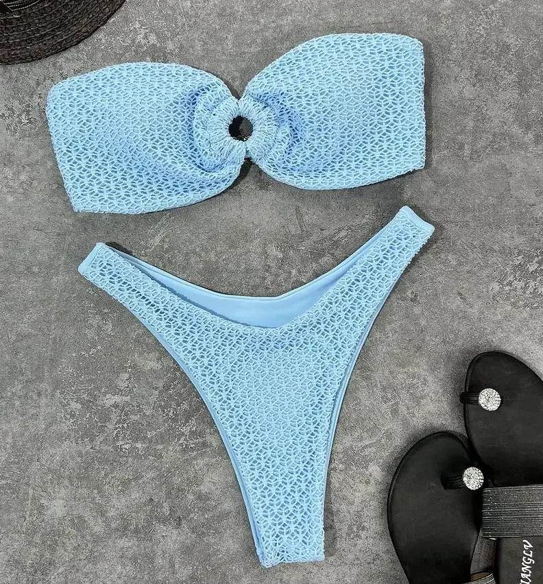 Key West High Waist Bandeau Bikini