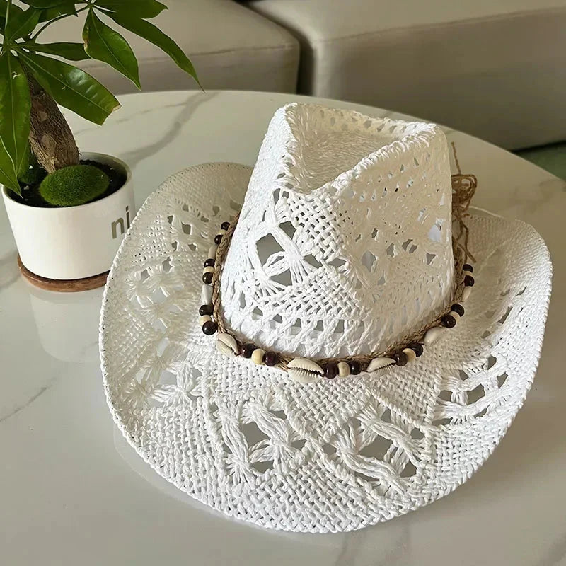 Vintage Boho Beach Straw Hat
