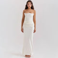 LUX Velvet Strapless Slim Fit Event Dress