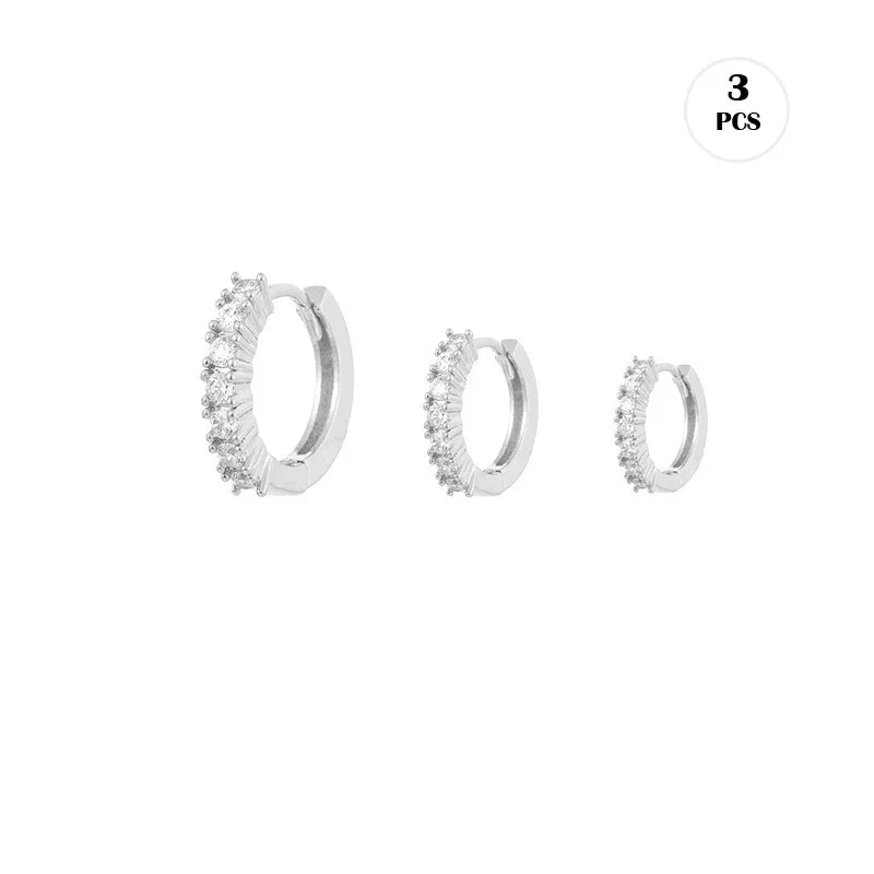 Cubic Zirconia Fashion Stud Earings (Mix and Match)