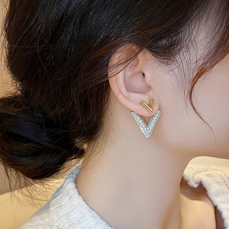 Vixen 14K gold plated zircon earrings