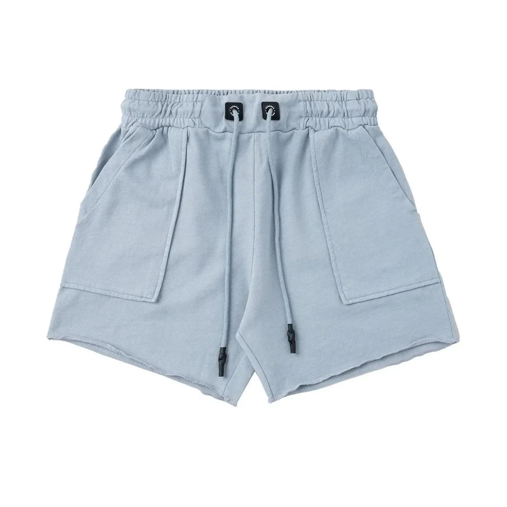 Summer Men's Athletic Shorts Terry Curling Muscle Training Squat Shorts Men's Casual Running Fitness Short-Length Pants