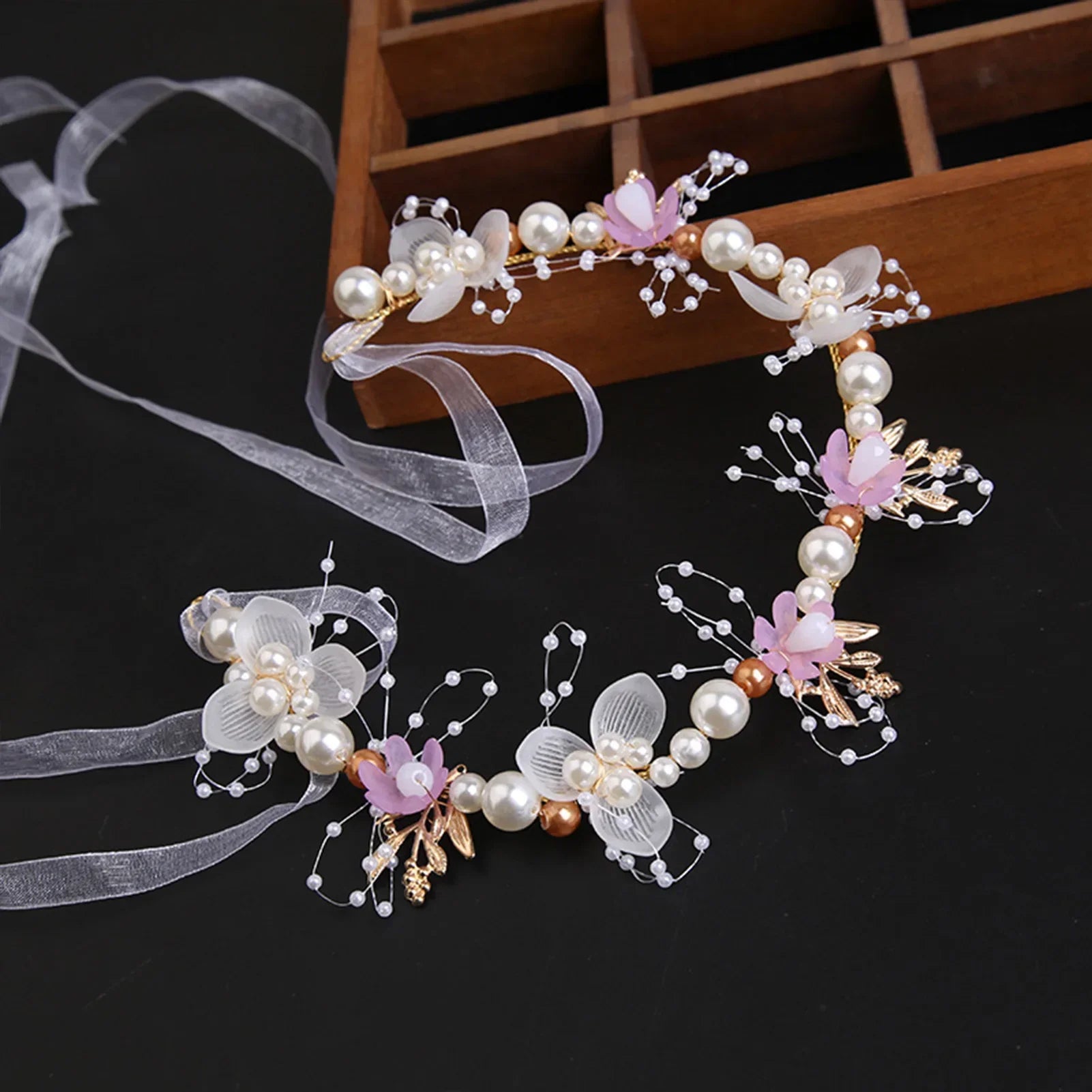 Pearl Crystal Bridal Headband