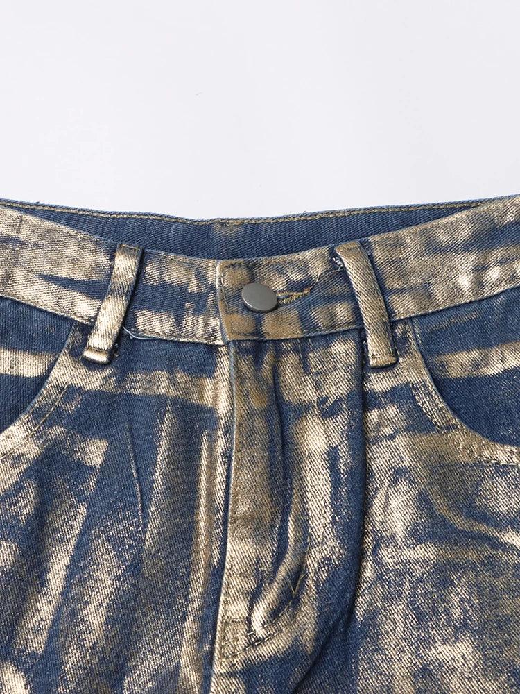 Lux Shine High Waist Straight Leg Pants