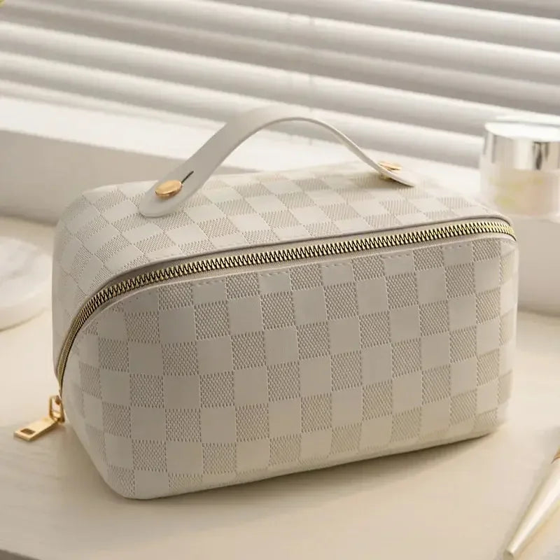 Big Capacity Travel home Use Cosmetic Bag Portable PU Makeup Pouch Women Waterproof Bathroom Wash bag Multifunction Cosmetic Bag