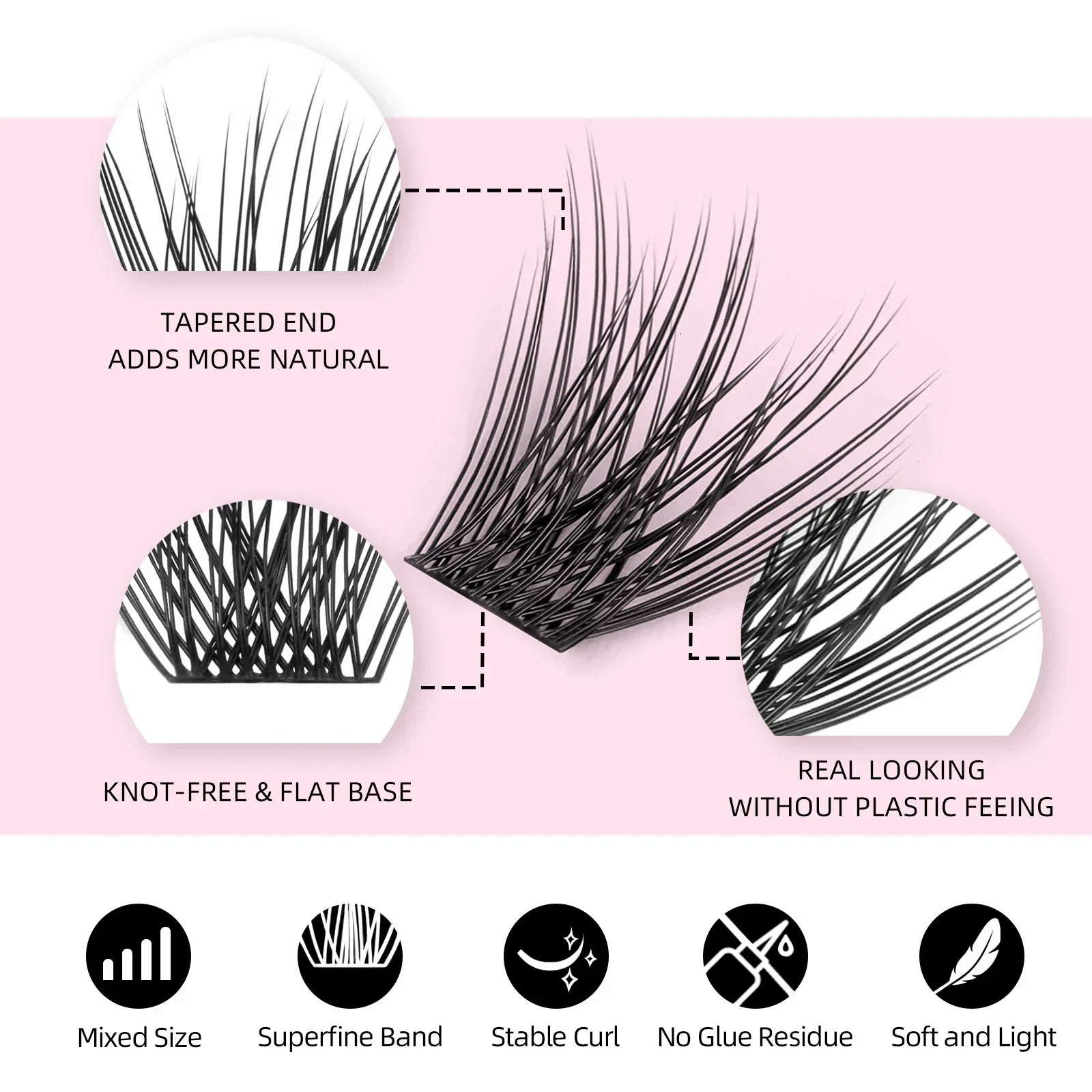 Natural Lashes Mixed Set