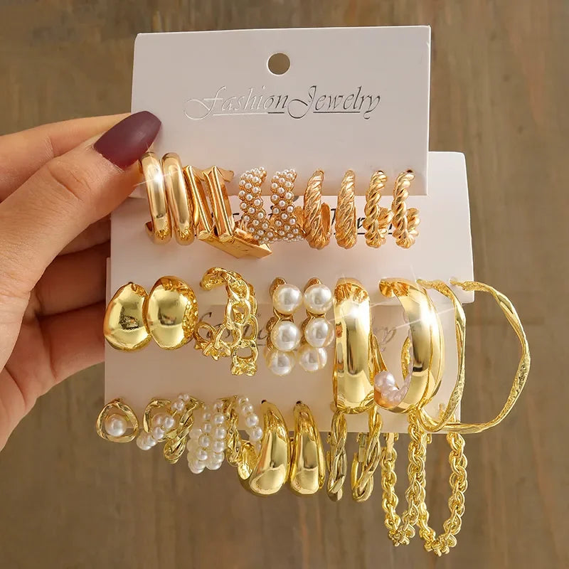 Vintage Dangle Earrings Set
