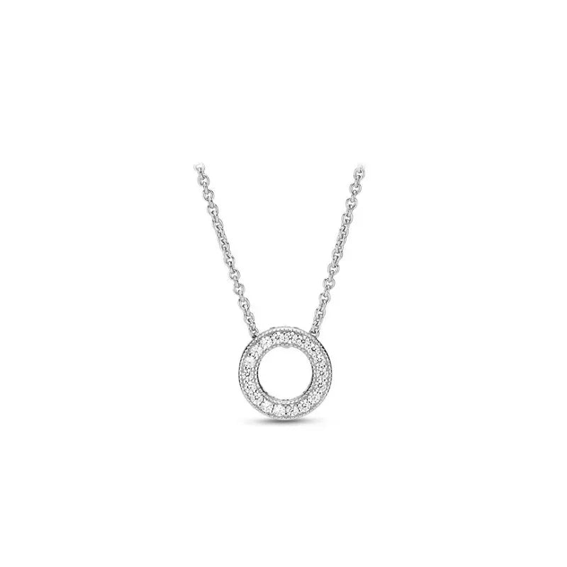 Friendship 925 Sterling Silver Zircon Necklace
