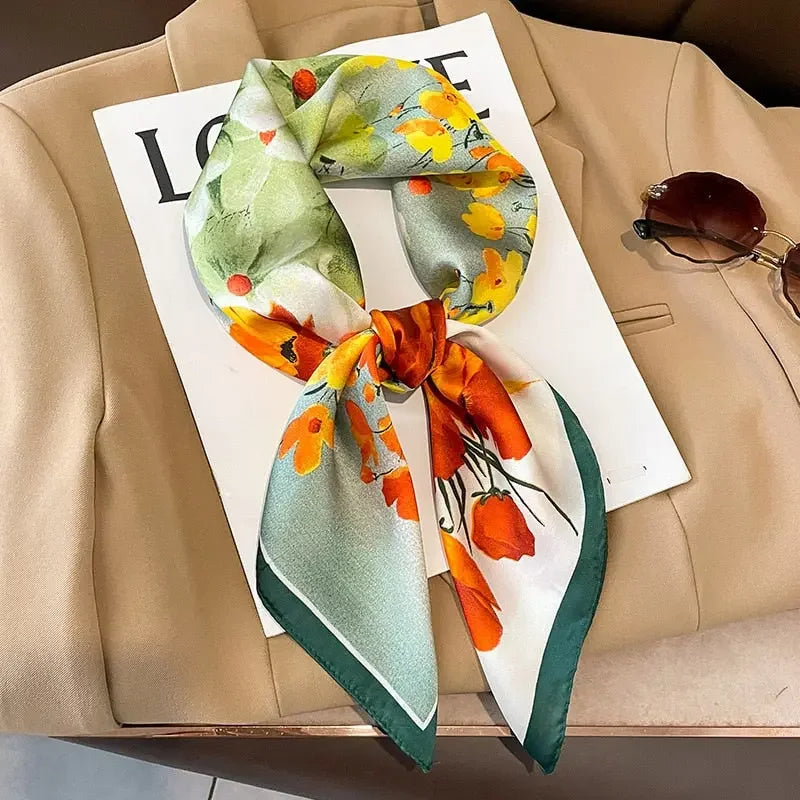 Saturday Afternoon Silk Square Scarf