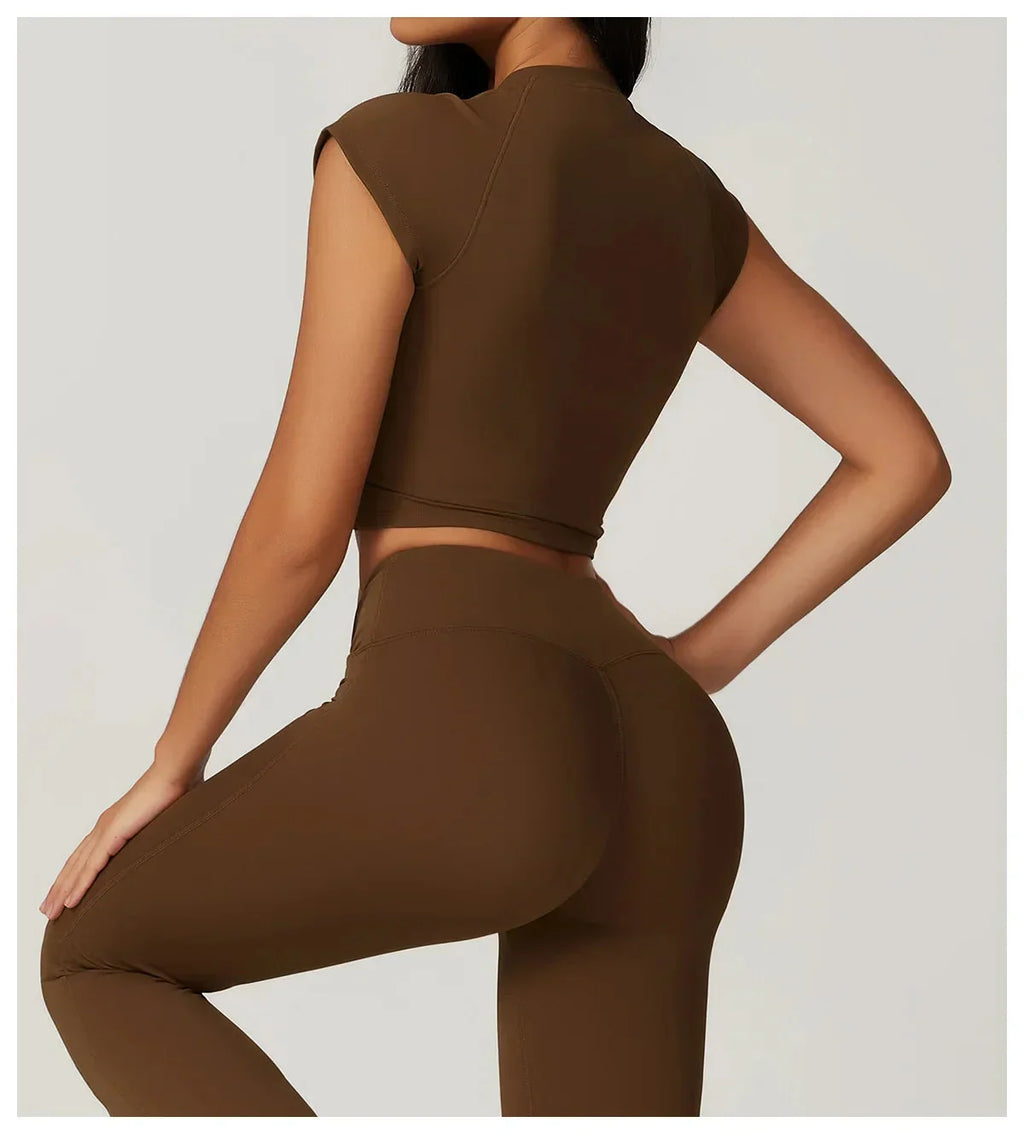 Women's Wide Leg High Waist Yoga Set