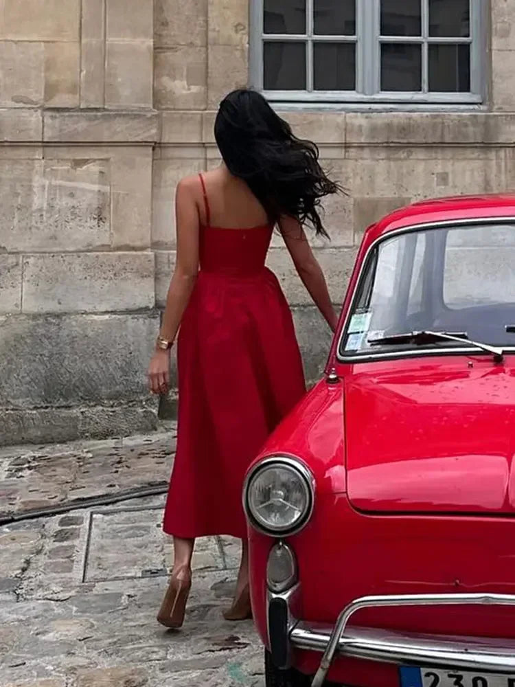 Bella Red Evening Dress