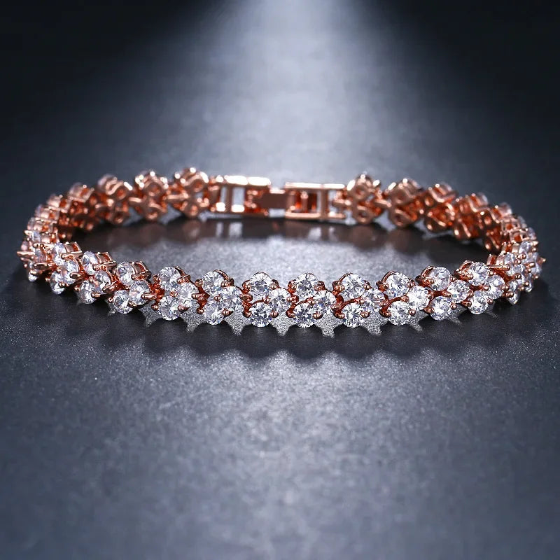 4mm Cubic Zirconia Tennis Bracelet