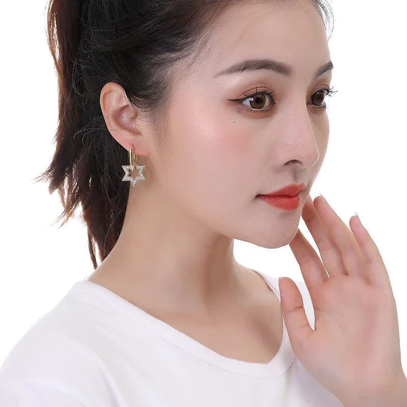 Star Glazed Zircon Earrings