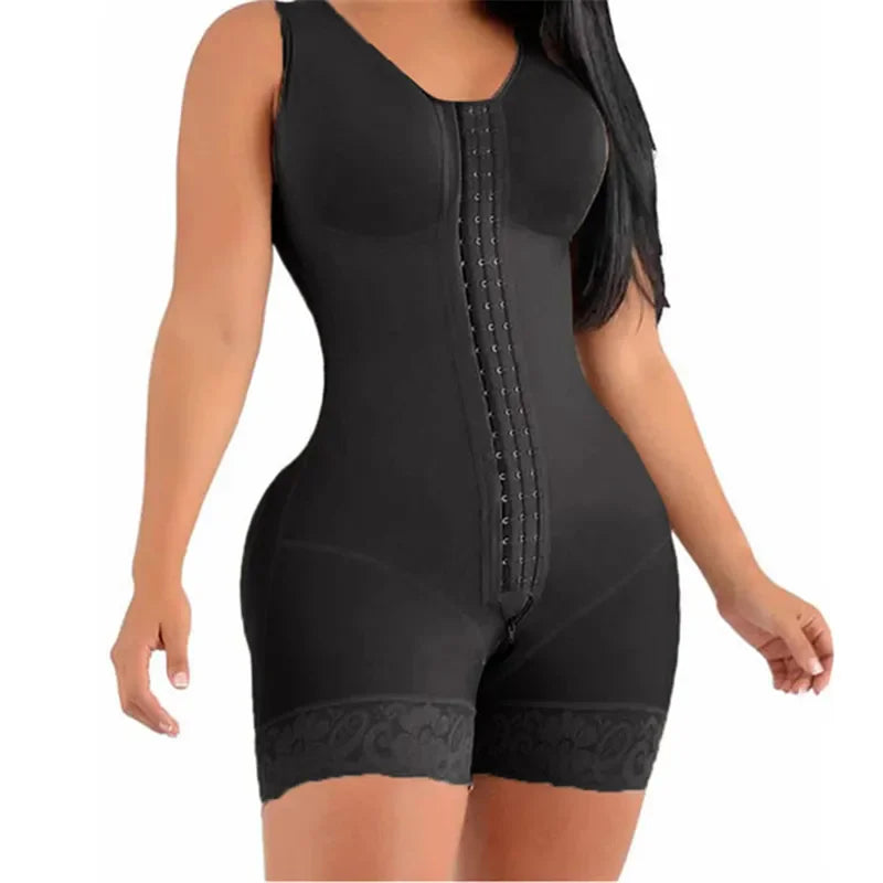 High Compression Fajas Colombiana Short Girdles With Brooches Bust For Daily And Post-Surgical Use Slimming Sheath Belly Women