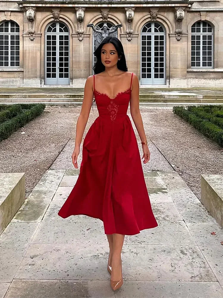 Bella Red Evening Dress
