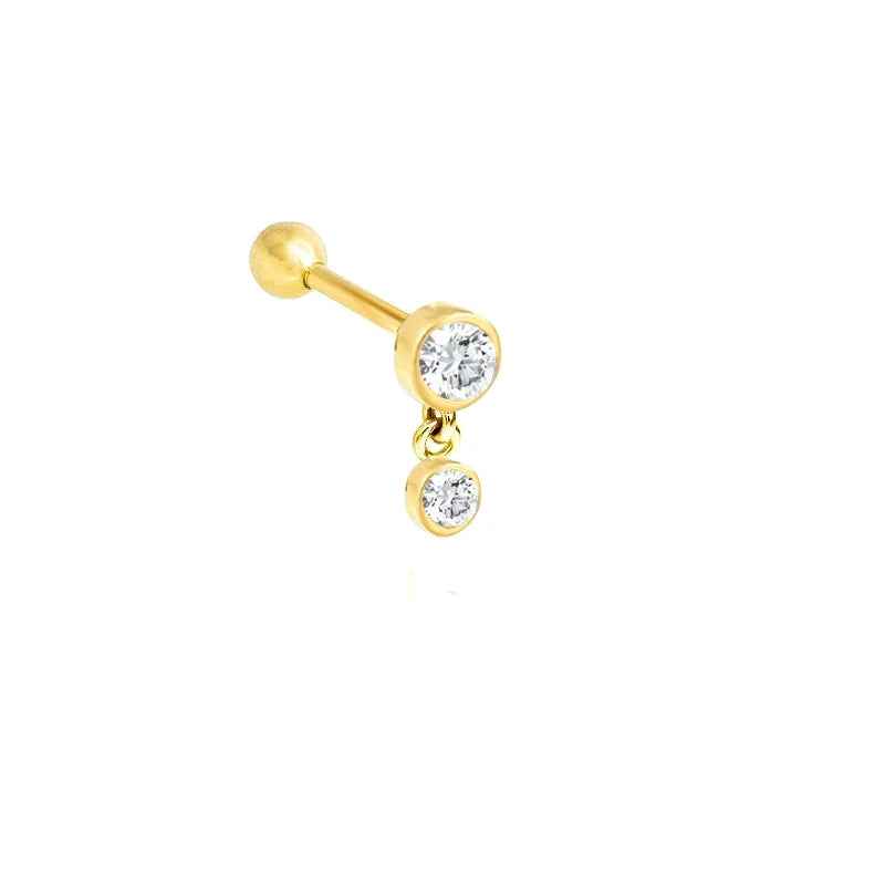 Moon Stud Earrings