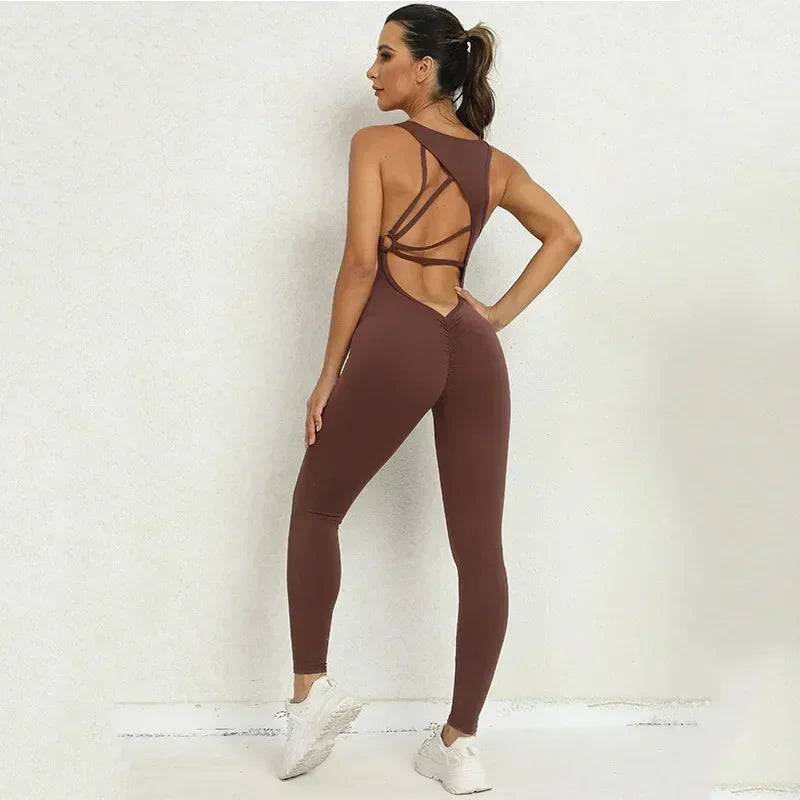 Scrunchy Booty Gym Jumpsuit