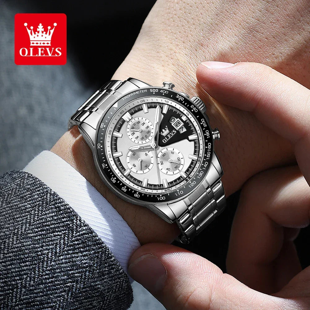 Chronograph Waterproof Stainless Steel Watch