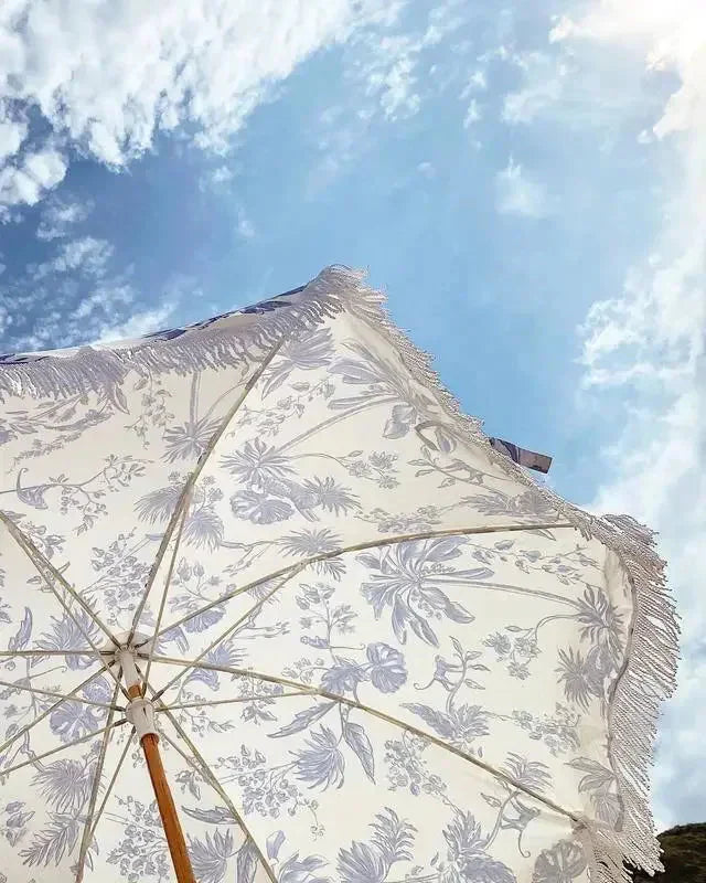 Portable BohoFringe Beach Umbrella