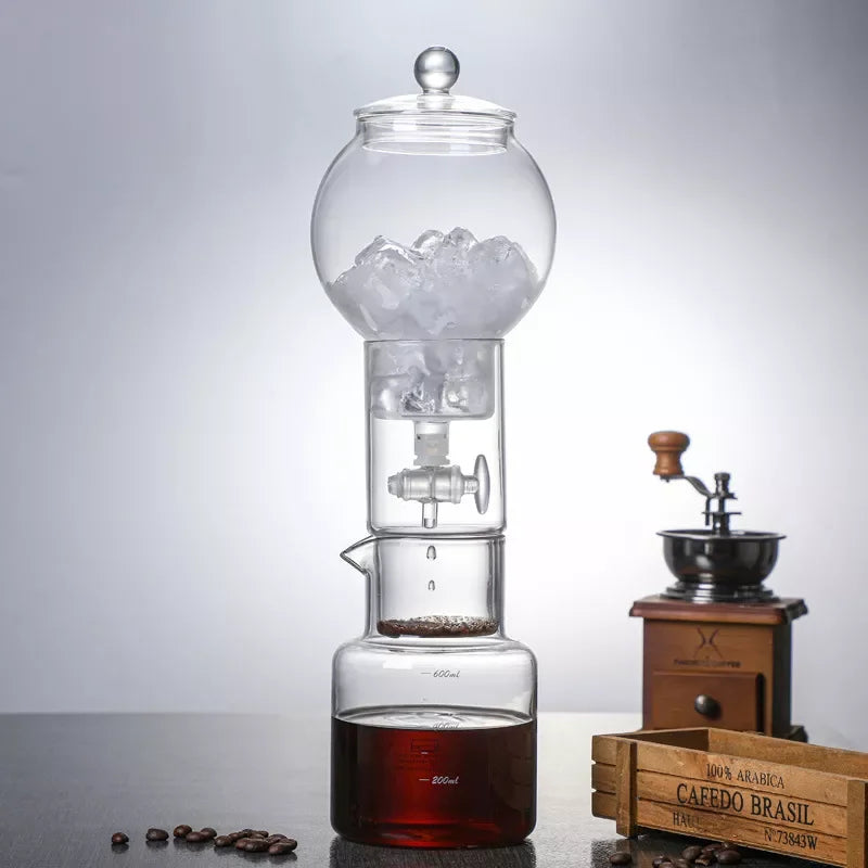 Swabue Cold Brew Coffee Pot Set Drip Filter Ecocoffee Iced Tools Barista Hand-made Glass Coffee Maker Household Pour over Kettle