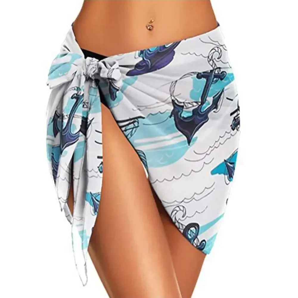 Tropical Sheer Bikini Coverup